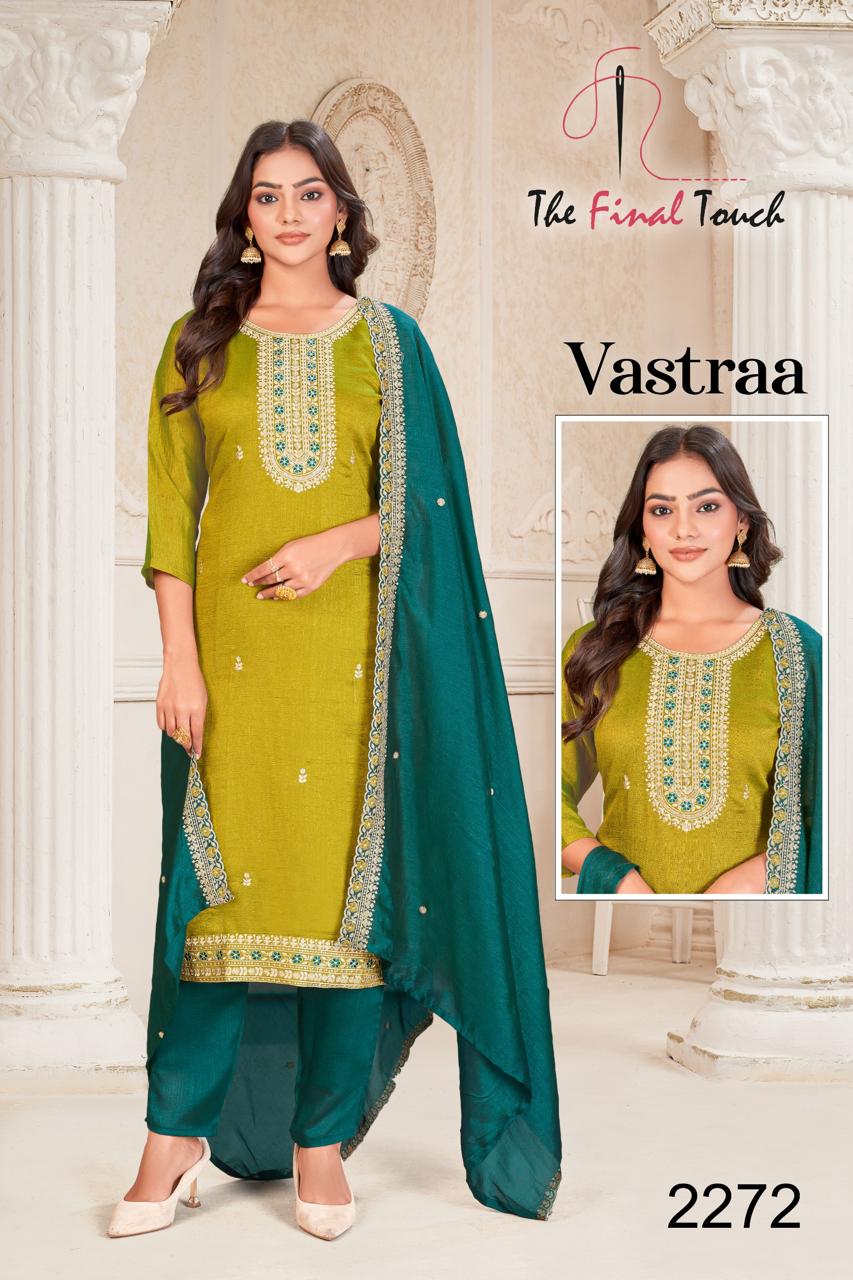 Diya sarees - Thread Work Chinon Silk Kurti